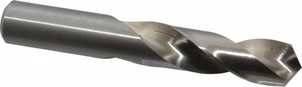 Screw Machine Length Drill Bit: 0.9531″ Dia, 118 °, High Speed Steel Bright/Uncoated, Right Hand Cut, Spiral Flute, Straight-Cylindrical Shank, Series 2120