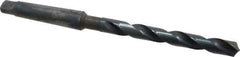 Cleveland - 17/32", 2MT 118° Point High Speed Steel Taper Shank Drill Bit - Oxide Finish, 4-5/8" Flute Length, 8-1/2" OAL, Spiral Flute, Series 2410 - Eagle Tool & Supply