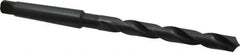 Cleveland - 37/64", 2MT 118° Point High Speed Steel Taper Shank Drill Bit - Oxide Finish, 4-7/8" Flute Length, 8-3/4" OAL, Spiral Flute, Series 2410 - Eagle Tool & Supply