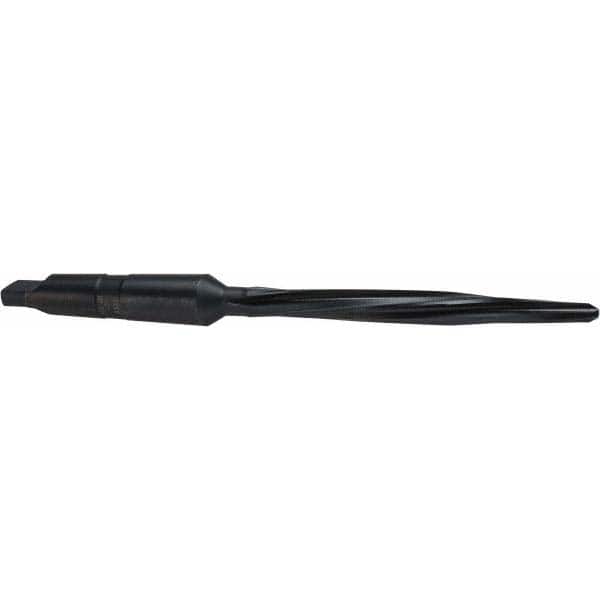 Cleveland - 7/16" Reamer Diam, 0.266" Small End Diam, 2MT Morse Taper Shank, 4-3/8" Flute, Bridge Reamer - Eagle Tool & Supply