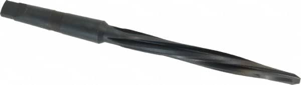 Cleveland - 9/16" Reamer Diam, 3/8" Small End Diam, 2MT Morse Taper Shank, 5-1/8" Flute, Bridge Reamer - Eagle Tool & Supply