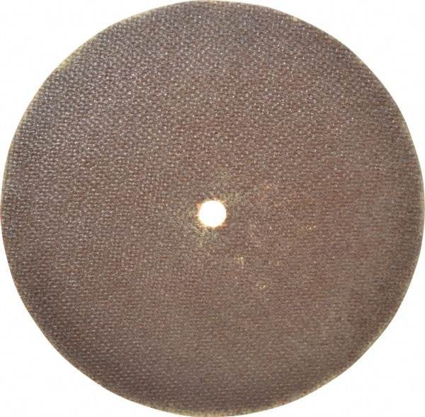 Norton - 8" 60 Grit Aluminum Oxide Cutoff Wheel - 0.06" Thick, 1/2" Arbor, 7,640 Max RPM, Use with Stationary Grinders - Eagle Tool & Supply