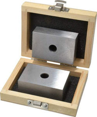 Fowler - 0.0003 Squareness Per Inch, Hardened Steel, 1-2-3 Block with 1 Hole Setup Block - 0.0002 Inch Overall Tolerance, 5/16 - 18 Inch Tapped Hole Size, 55-60 HRC Hardness, Sold As Matched Pair - Eagle Tool & Supply