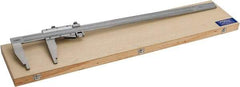 Fowler - 0 to 24" Stainless Steel Vernier Caliper - 0.02mm Graduation, 4" Jaw Depth, 0.003" Accuracy, Includes Inside Diameter, Outside Diameter - Eagle Tool & Supply