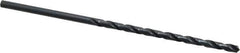 Cleveland - #12, 118° Point, Spiral Flute, High Speed Steel Taper Length Drill Bit - Oxide Finish, 3-5/8" Flute Length, 6" OAL, Series 2510 - Eagle Tool & Supply