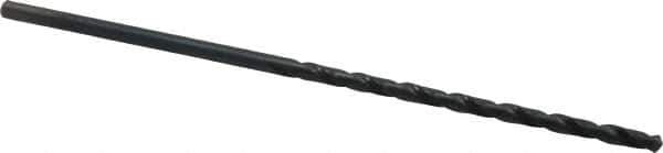 Cleveland - #23, 118° Point, Spiral Flute, High Speed Steel Taper Length Drill Bit - Oxide Finish, 3" Flute Length, 5-3/8" OAL, Series 2510 - Eagle Tool & Supply
