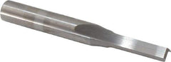 Onsrud - 3/16" Diam, 1/4" Shank Diam, 5/8" Length of Cut, 2 Flute Double Edge Straight Router Bit - 2" Overall Length, Left Hand Cut, Solid Carbide - Eagle Tool & Supply