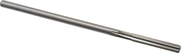 Cleveland - Letter D High Speed Steel 6 Flute Chucking Reamer - Straight Flute, Straight Shank, 1-1/2" Flute Length, 6" OAL - Eagle Tool & Supply