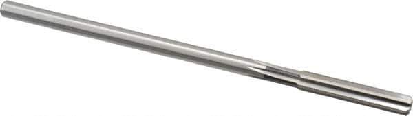 Cleveland - Letter K High Speed Steel 6 Flute Chucking Reamer - Straight Flute, Straight Shank, 1-1/2" Flute Length, 6" OAL - Eagle Tool & Supply