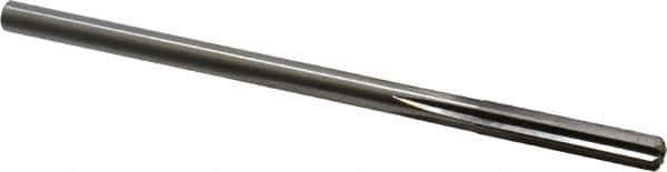 Cleveland - Letter M High Speed Steel 6 Flute Chucking Reamer - Straight Flute, Straight Shank, 1-1/2" Flute Length, 6" OAL - Eagle Tool & Supply