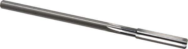 Cleveland - Letter Q High Speed Steel 6 Flute Chucking Reamer - Straight Flute, Straight Shank, 1-1/2" Flute Length, 6" OAL - Eagle Tool & Supply