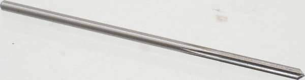 Cleveland - 9/64" High Speed Steel 6 Flute Chucking Reamer - Straight Flute, Straight Shank, 1" Flute Length, 4" OAL - Eagle Tool & Supply