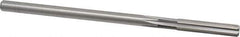 Cleveland - 19/64" High Speed Steel 6 Flute Chucking Reamer - Straight Flute, Straight Shank, 1-1/2" Flute Length, 6" OAL - Eagle Tool & Supply