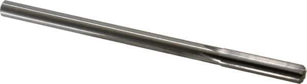 Cleveland - 11/16" High Speed Steel 8 Flute Chucking Reamer - Straight Flute, Straight Shank, 2-1/4" Flute Length, 9" OAL - Eagle Tool & Supply