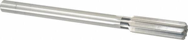 Cleveland - 27/32" High Speed Steel 8 Flute Chucking Reamer - Straight Flute, Straight Shank, 2-1/2" Flute Length, 9-1/2" OAL - Eagle Tool & Supply