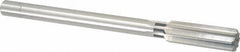 Cleveland - 27/32" High Speed Steel 8 Flute Chucking Reamer - Straight Flute, Straight Shank, 2-1/2" Flute Length, 9-1/2" OAL - Eagle Tool & Supply