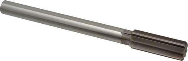 Cleveland - 31/32" High Speed Steel 8 Flute Chucking Reamer - Straight Flute, Straight Shank, 2-5/8" Flute Length, 10" OAL - Eagle Tool & Supply