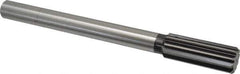 Cleveland - 1-1/8" High Speed Steel 10 Flute Chucking Reamer - Straight Flute, Straight Shank, 2-7/8" Flute Length, 11" OAL - Eagle Tool & Supply