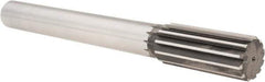 Cleveland - 1-1/2" High Speed Steel 12 Flute Chucking Reamer - Straight Flute, Straight Shank, 3-1/2" Flute Length, 12-1/2" OAL - Eagle Tool & Supply