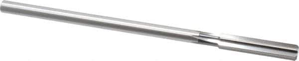 Cleveland - 3/8" High Speed Steel 6 Flute Chucking Reamer - Straight Flute, Straight Shank, 1-3/4" Flute Length, 7" OAL - Eagle Tool & Supply
