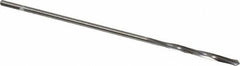 Cleveland - 5/64" High Speed Steel 4 Flute Chucking Reamer - Spiral Flute, Straight Shank, 3/4" Flute Length, 3" OAL - Eagle Tool & Supply