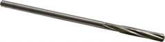 Cleveland - 9/32" High Speed Steel 6 Flute Chucking Reamer - Spiral Flute, Straight Shank, 1-1/2" Flute Length, 6" OAL - Eagle Tool & Supply