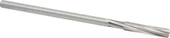 Cleveland - 5/16" High Speed Steel 6 Flute Chucking Reamer - Spiral Flute, Straight Shank, 1-1/2" Flute Length, 6" OAL - Eagle Tool & Supply