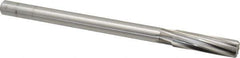 Cleveland - 5/8" High Speed Steel 8 Flute Chucking Reamer - Spiral Flute, Straight Shank, 2-1/4" Flute Length, 9" OAL - Eagle Tool & Supply