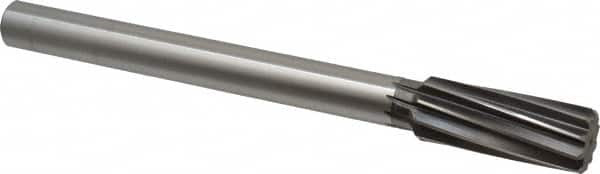 Cleveland - 1-1/8" High Speed Steel 10 Flute Chucking Reamer - Eagle Tool & Supply