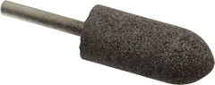 Norton - 7/8" Head Diam x 2" Thickness, A11, Pointed Tree End, Zirconia Alumina Mounted Point - Very Coarse Grade, 30 Grit, 25,420 RPM - Eagle Tool & Supply