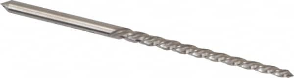 Cleveland - #6/0 Pin, 0.0806" Diam, 0.0611" Small End, 3/32" Diam Straight Shank, 15/16" Flute, Taper Pin Reamer - Eagle Tool & Supply