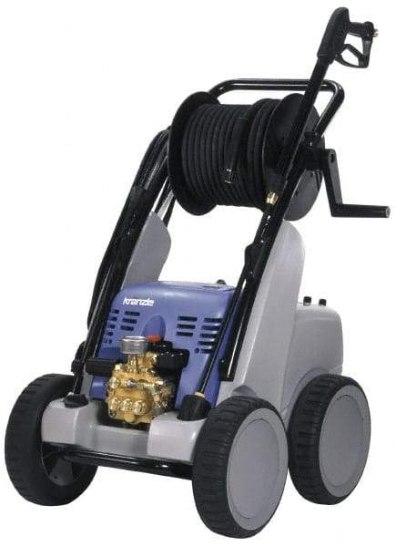 Kranzle - Electric, 7.5 hp, 2,400 psi, 5 GPM, Cold Water Pressure Washer - 65' Hose, 220 Max Volts - Eagle Tool & Supply