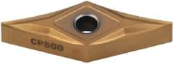 Seco - VNGM331 MF1 Grade CP500 Carbide Turning Insert - TiAlN/TiN Finish, 35° Diamond, 3/8" Inscr Circle, 3/16" Thick, 1/64" Corner Radius - Eagle Tool & Supply
