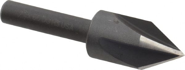 Cleveland - 1/2" Head Diam, 3/8" Shank Diam, 4 Flute 60° High Speed Steel Countersink - Eagle Tool & Supply