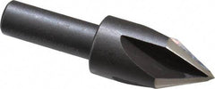 Cleveland - 5/8" Head Diam, 3/8" Shank Diam, 4 Flute 60° High Speed Steel Countersink - Oxide Finish, 2-3/32" OAL, Single End, Straight Shank, Right Hand Cut - Eagle Tool & Supply