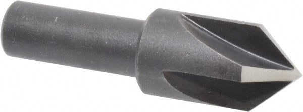 Cleveland - 3/4" Head Diam, 1/2" Shank Diam, 4 Flute 82° High Speed Steel Countersink - Eagle Tool & Supply
