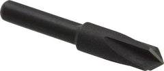 Cleveland - 1/4" Head Diam, 3/16" Shank Diam, 4 Flute 90° High Speed Steel Countersink - Oxide Finish, 1-7/16" OAL, Single End, Straight Shank, Right Hand Cut - Eagle Tool & Supply