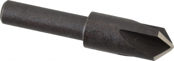 Cleveland - 3/8" Head Diam, 1/4" Shank Diam, 4 Flute 100° High Speed Steel Countersink - Eagle Tool & Supply