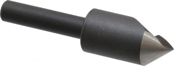 Cleveland - 1/2" Head Diam, 1/4" Shank Diam, 1 Flute 82° High Speed Steel Countersink - Eagle Tool & Supply