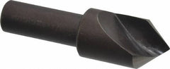 Cleveland - 3/4" Head Diam, 1/2" Shank Diam, 1 Flute 82° High Speed Steel Countersink - Oxide Finish, 2-5/8" OAL, Single End, Straight Shank, Right Hand Cut - Eagle Tool & Supply