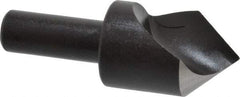 Cleveland - 1" Head Diam, 1/2" Shank Diam, 1 Flute 82° High Speed Steel Countersink - Oxide Finish, 2-3/4" OAL, Single End, Straight Shank, Right Hand Cut - Eagle Tool & Supply