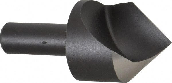 Cleveland - 1-1/4" Head Diam, 1/2" Shank Diam, 1 Flute 82° High Speed Steel Countersink - Eagle Tool & Supply