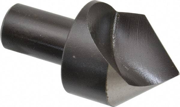 Cleveland - 1-1/2" Head Diam, 3/4" Shank Diam, 1 Flute 82° High Speed Steel Countersink - Oxide Finish, 2-7/8" OAL, Single End, Straight Shank, Right Hand Cut - Eagle Tool & Supply