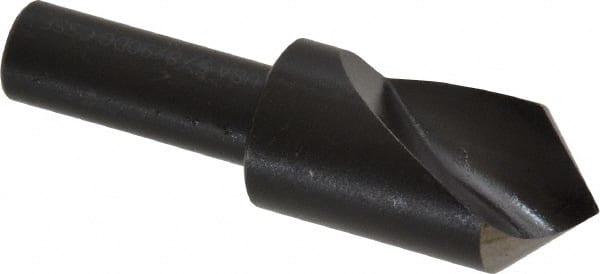 Cleveland - 5/8" Head Diam, 3/8" Shank Diam, 1 Flute 90° High Speed Steel Countersink - Eagle Tool & Supply
