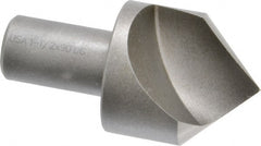 Cleveland - 1-1/2" Head Diam, 3/4" Shank Diam, 1 Flute 90° High Speed Steel Countersink - Eagle Tool & Supply