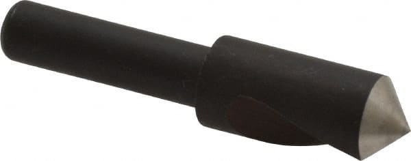 Cleveland - 3/8" Head Diam, 1/4" Shank Diam, 1 Flute 100° High Speed Steel Countersink - Eagle Tool & Supply