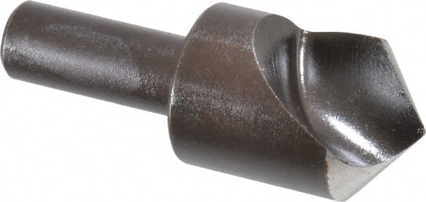 Cleveland - 1" Head Diam, 1/2" Shank Diam, 1 Flute 100° High Speed Steel Countersink - Eagle Tool & Supply