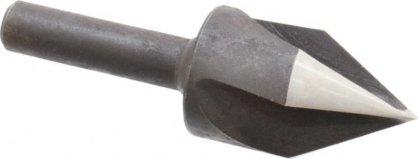 Cleveland - 1-1/4" Head Diam, 1/2" Shank Diam, 3 Flute 60° High Speed Steel Countersink - Eagle Tool & Supply