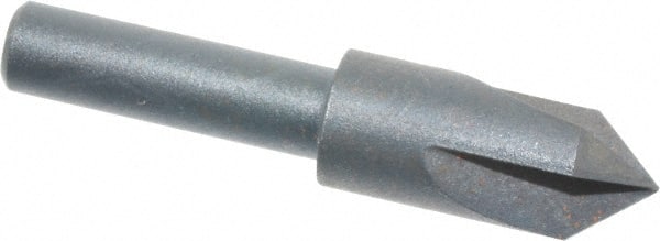 Cleveland - 3/8" Head Diam, 1/4" Shank Diam, 3 Flute 82° High Speed Steel Countersink - Eagle Tool & Supply