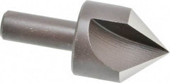 Cleveland - 1-1/4" Head Diam, 1/2" Shank Diam, 3 Flute 82° High Speed Steel Countersink - Oxide Finish, 2-3/4" OAL, Single End, Straight Shank, Right Hand Cut - Eagle Tool & Supply